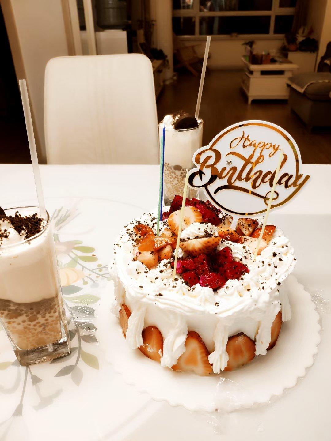 超级简单的味多美同款生日蛋糕（6寸），新手也能高度还原