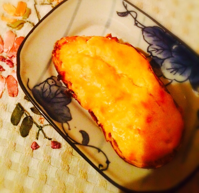 奶油芝士焗番薯