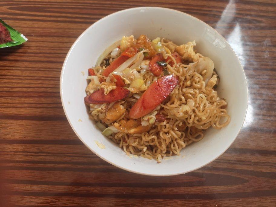 巨好吃的炒方便面