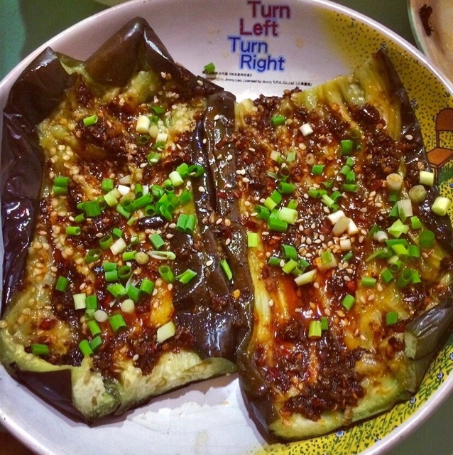 微波炉烤茄子