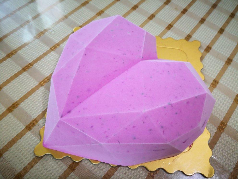 美丽人生_5u6p做的少女3d钻石心形覆盆子乳酪慕斯(7寸)