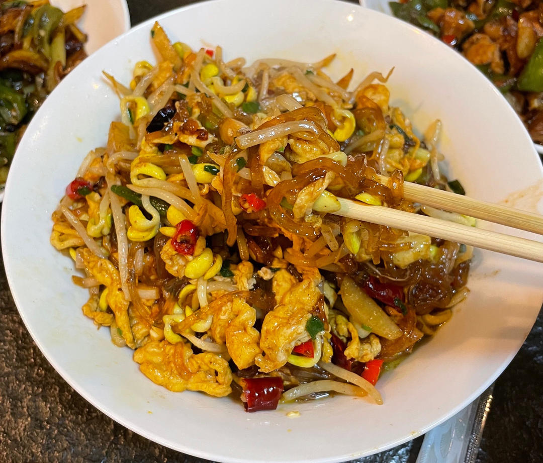 豆芽炒粉条