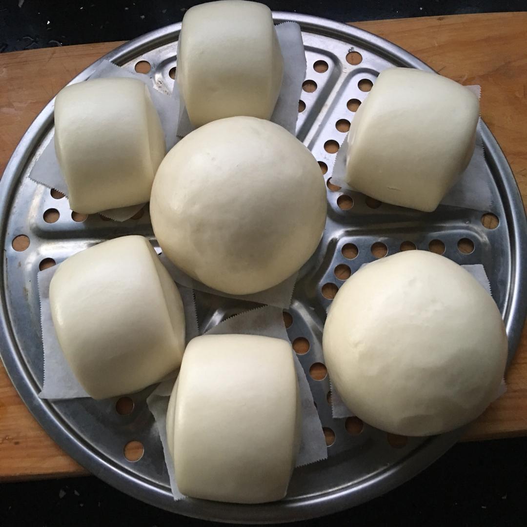 老面戗面白馒头