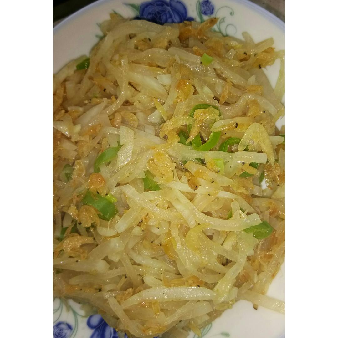 萝卜丝炒虾皮