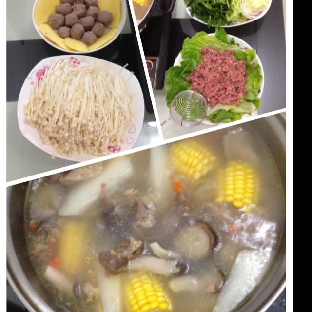 自制简单麻辣火锅