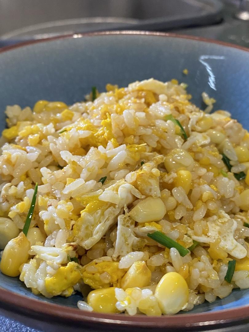 drenched-做的玉米粒蛋炒饭