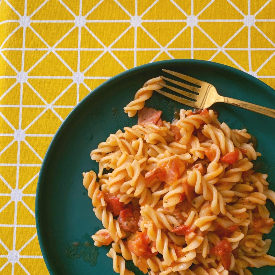 培根番茄意大利面