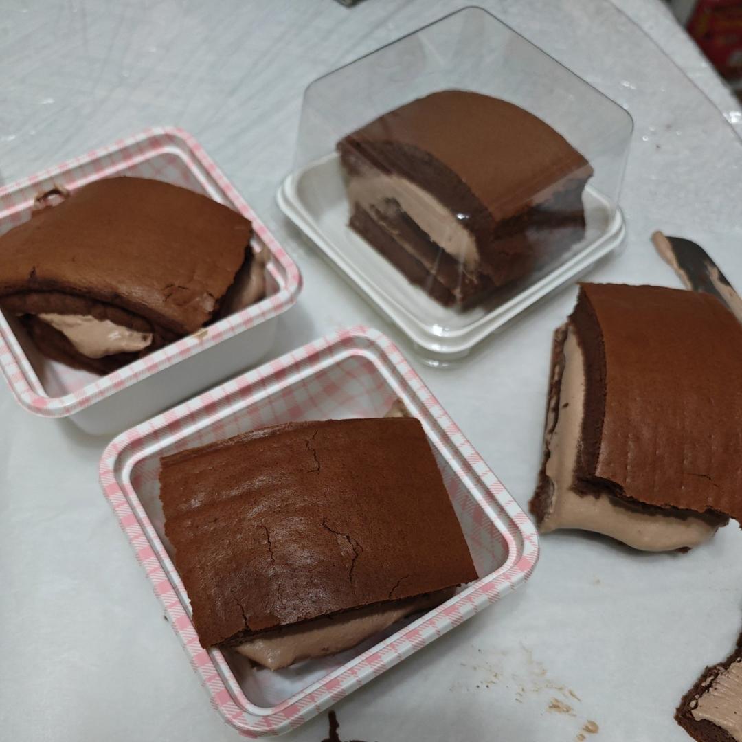 可可蛋糕卷(不消泡超浓郁巧克力口感)