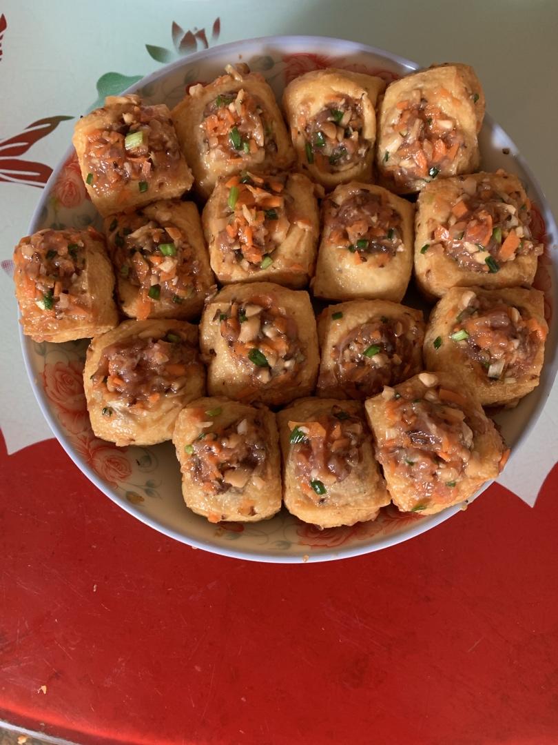 一端上桌就被秒光的时蔬肉沫酿油豆腐