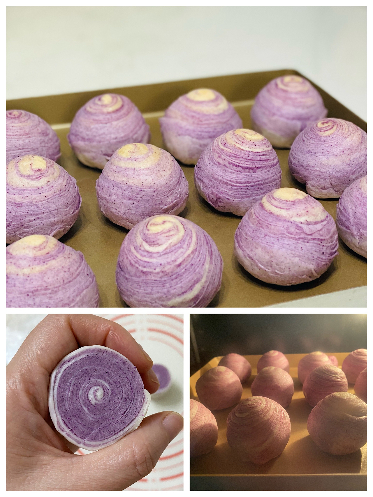 紫薯/抹茶彩酥的做法