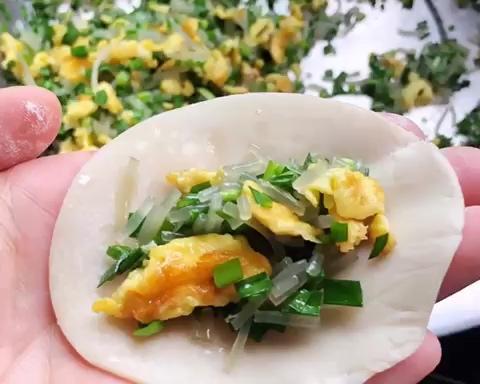 韭菜鸡蛋粉丝饺子🥟