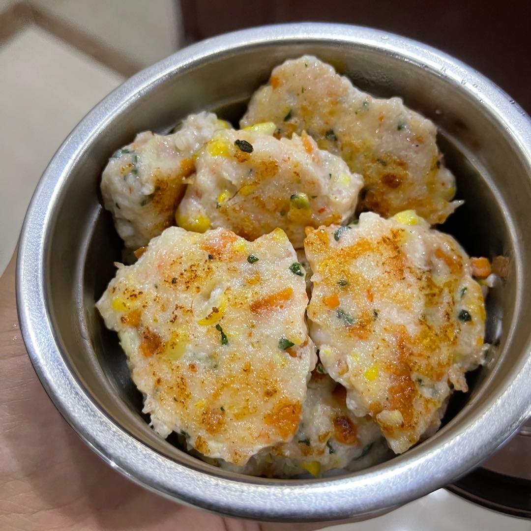 宝宝辅食-蔬菜虾饼
