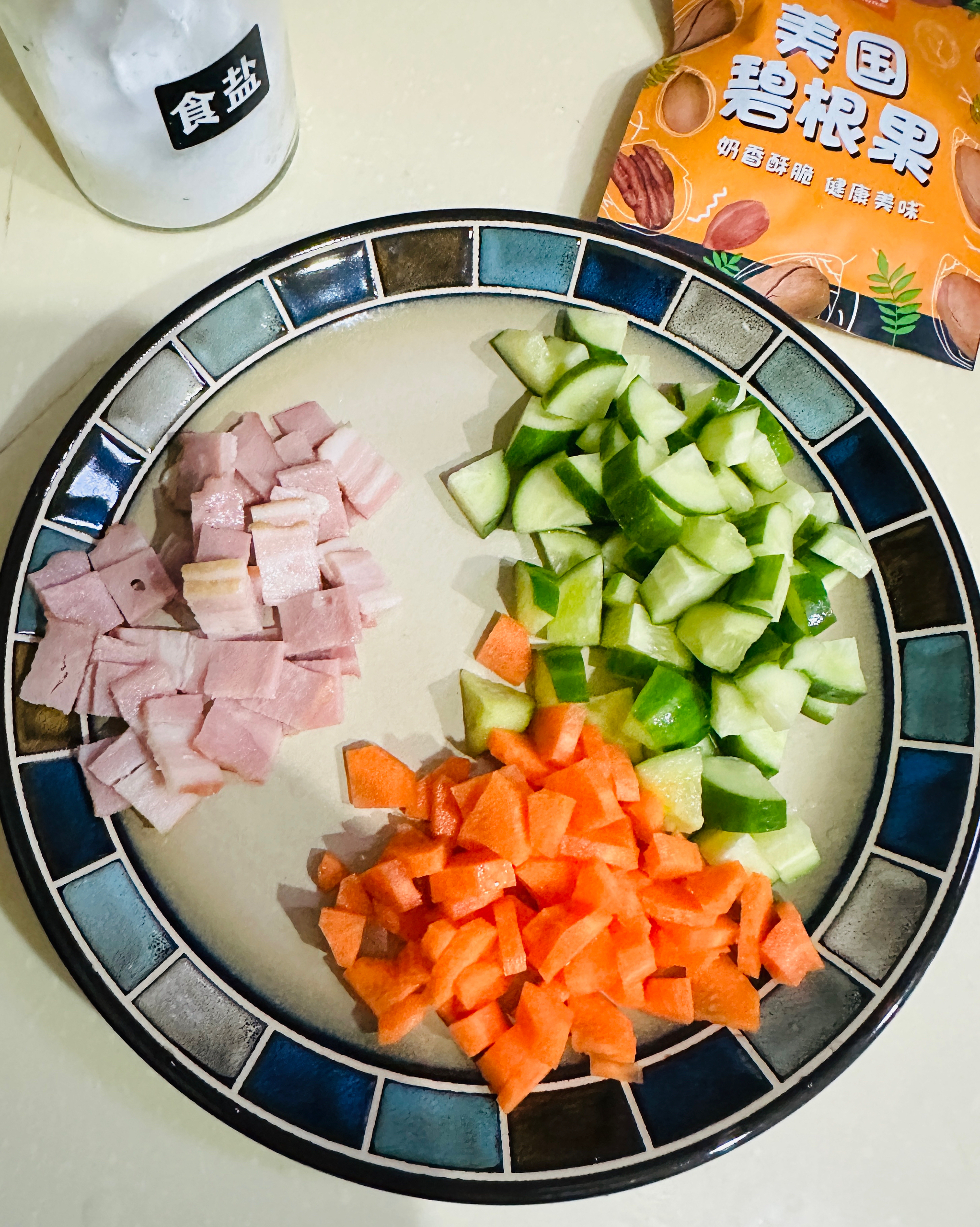 轻食：碧根果鸡汤土豆泥沙拉的做法 步骤3