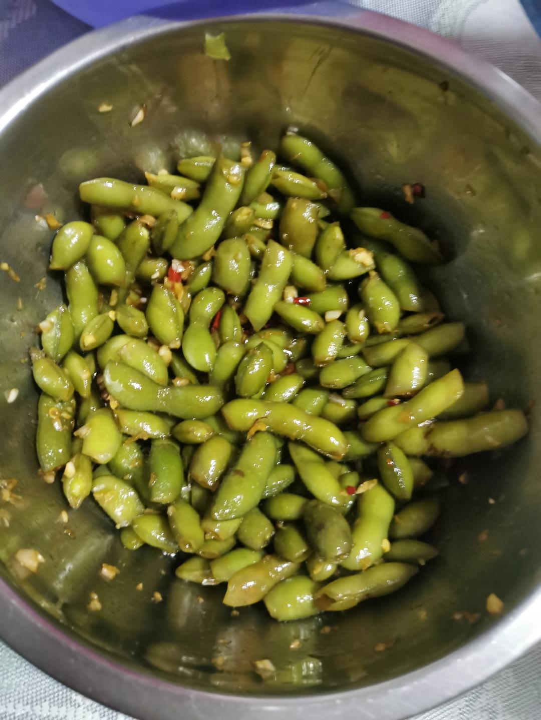 煮毛豆—不会变色版