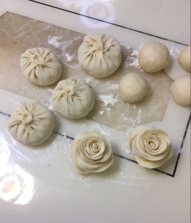 紫薯玫瑰花馒头