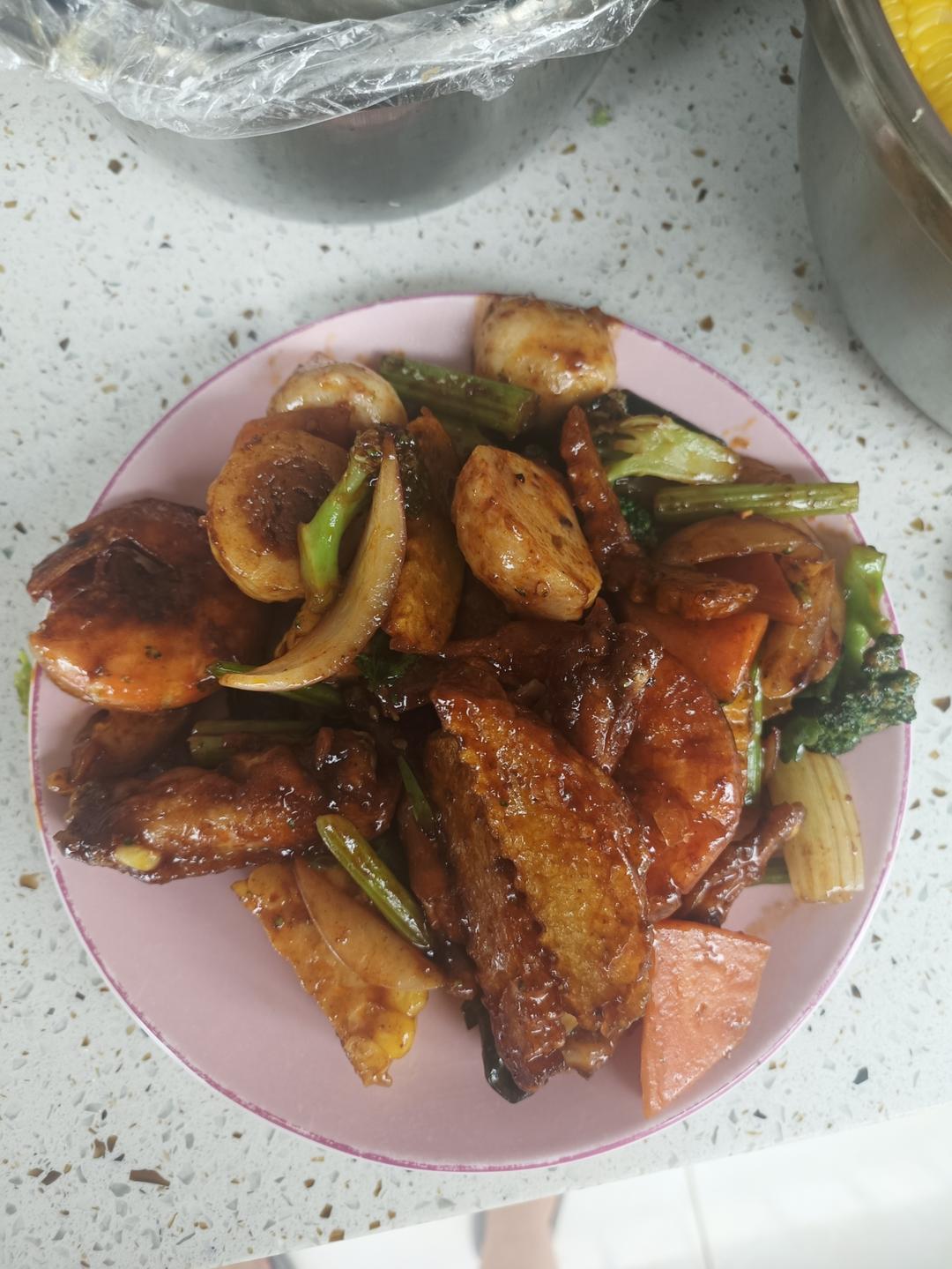干锅鸡翅虾