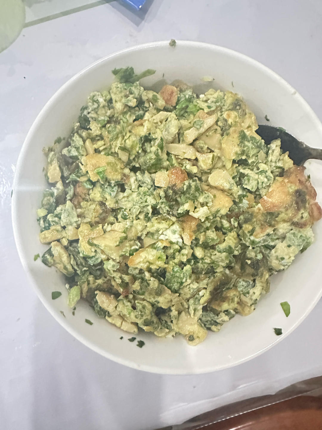 小婷食光🔆芹菜叶炒鸡蛋