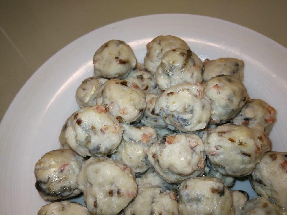 手制原味鲮鱼丸