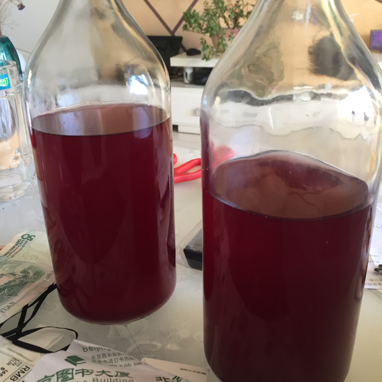 自制葡萄酒+蛋清