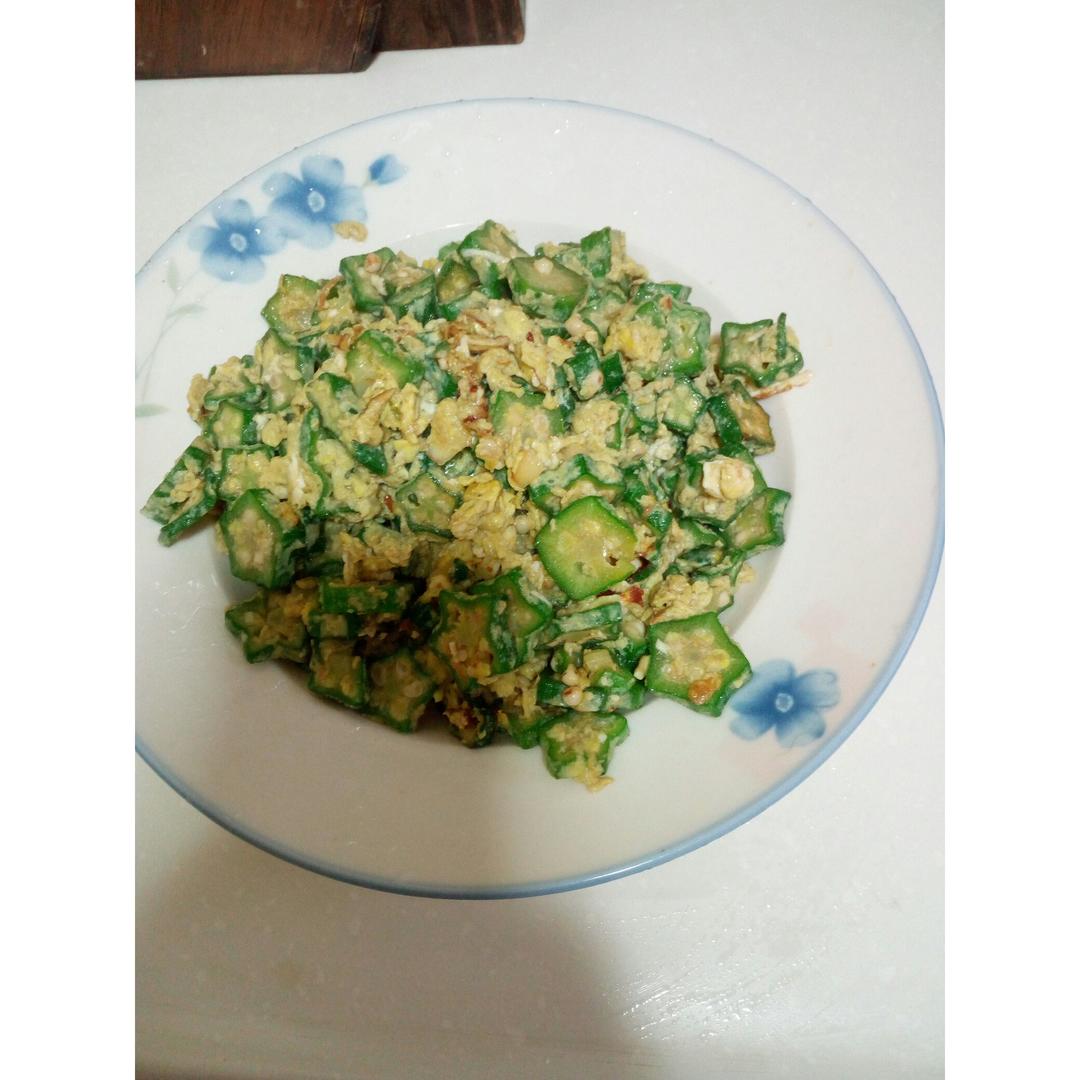 秋葵炒蛋