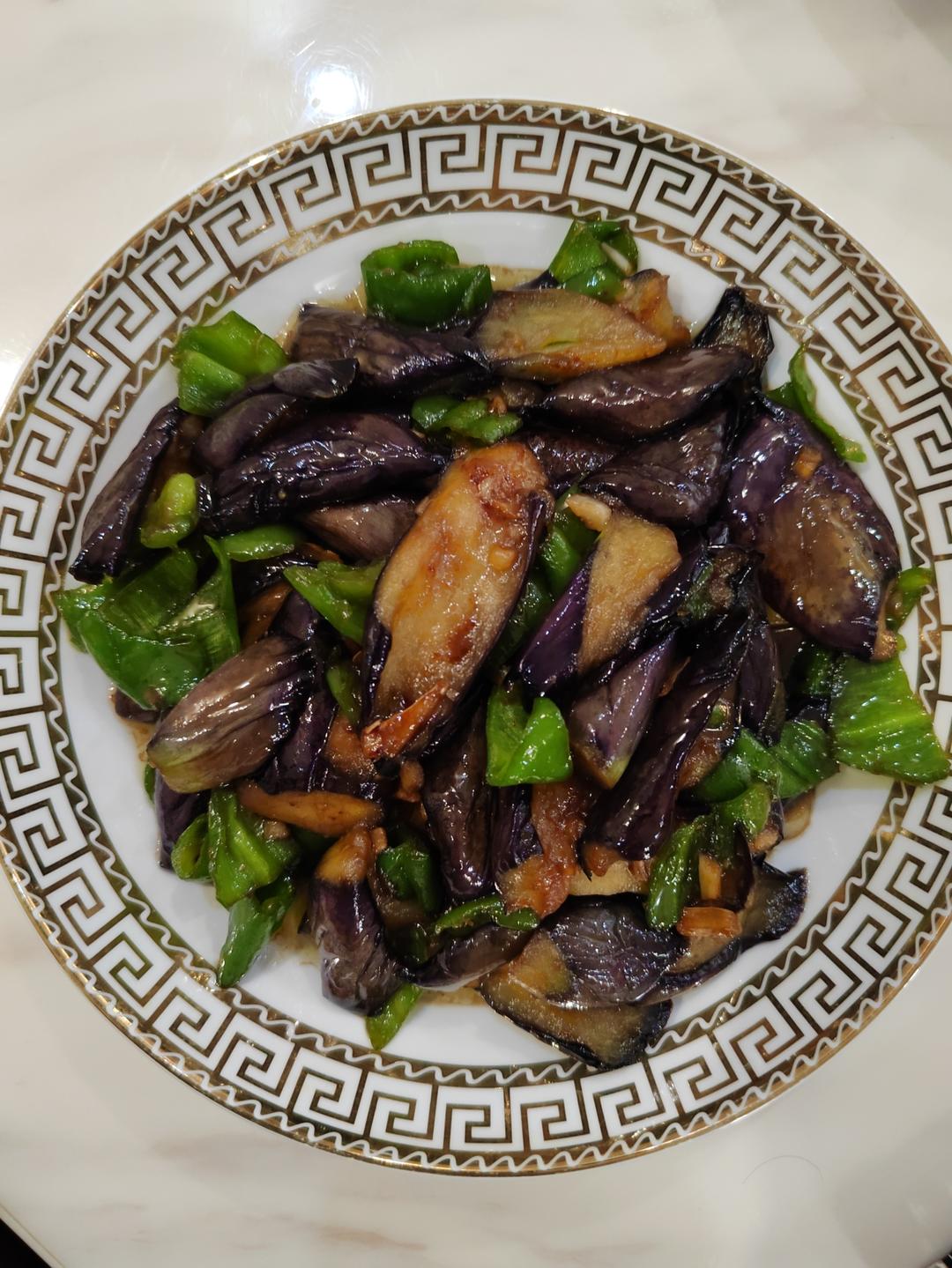 青椒茄子下饭菜