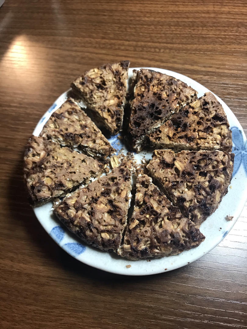 【健身厨男】微波炉燕麦饼干