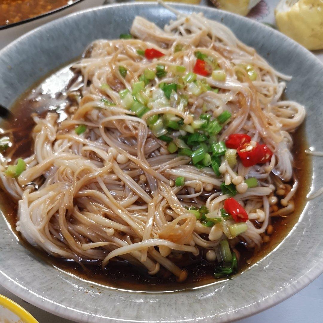 白灼金针菇