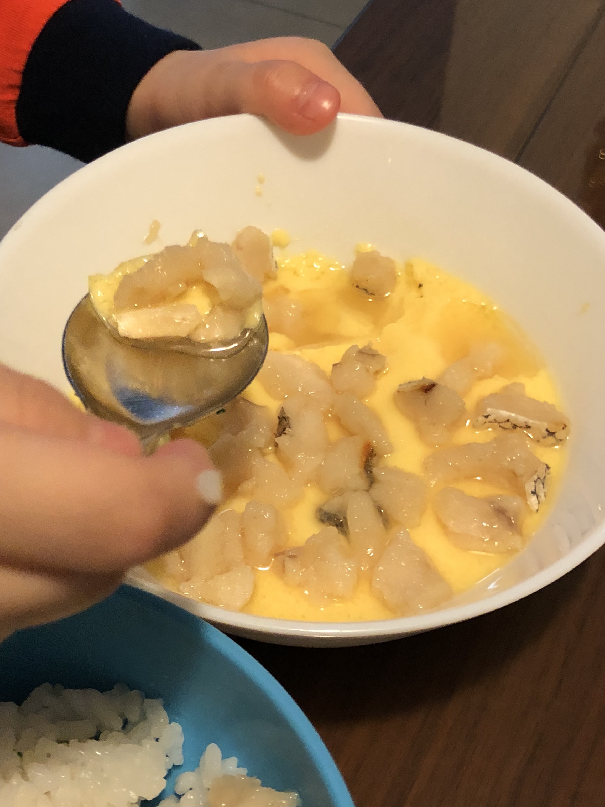 快手宝宝食谱：鳕鱼蒸蛋的做法