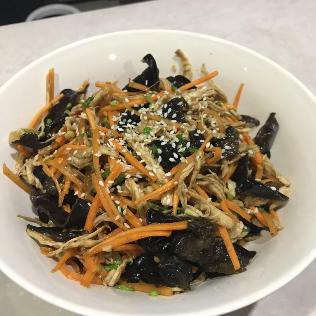 减脂健身｜凉拌手撕鸡丝（香辣&麻油版）