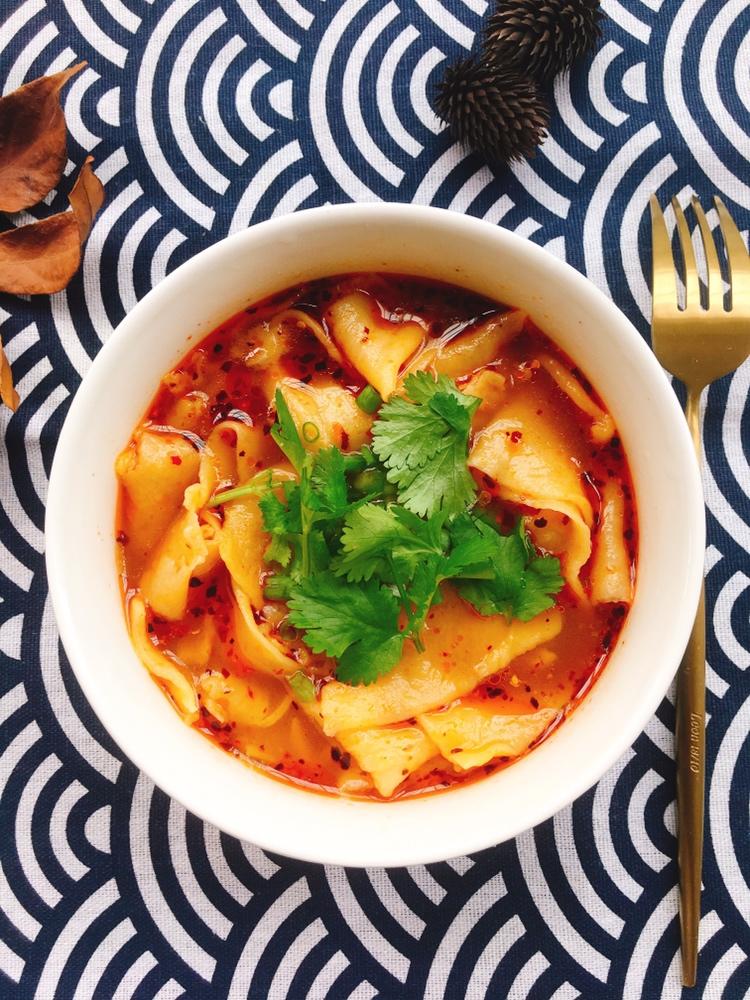 酸辣南瓜面片的做法