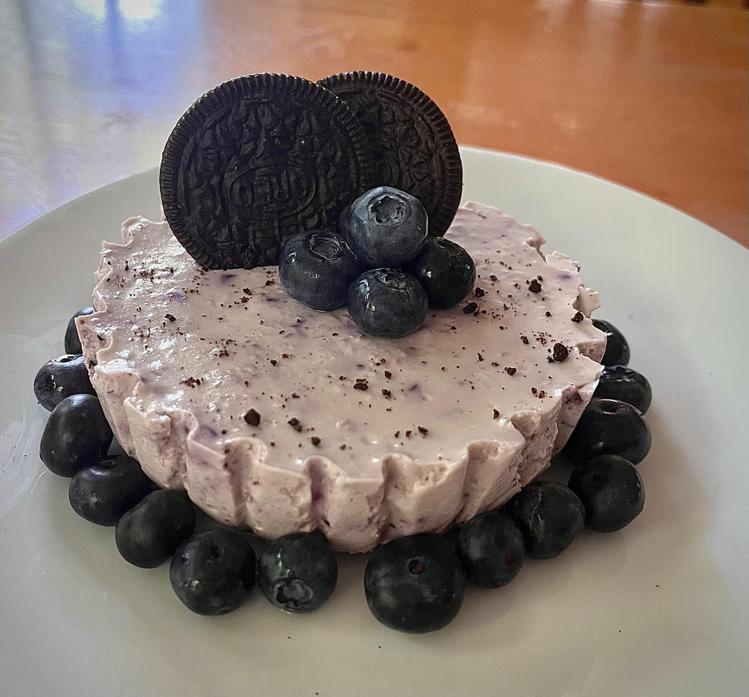 蓝莓燕麦慕斯蛋糕