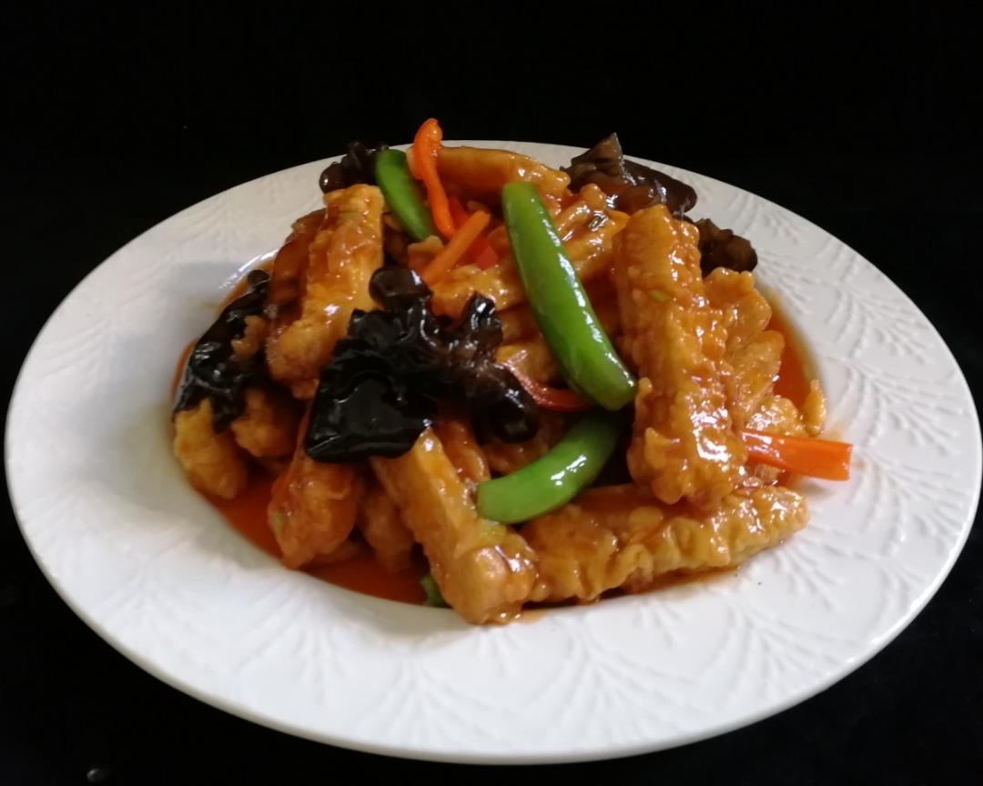 糖醋藕条(糖醋素排骨)的做法