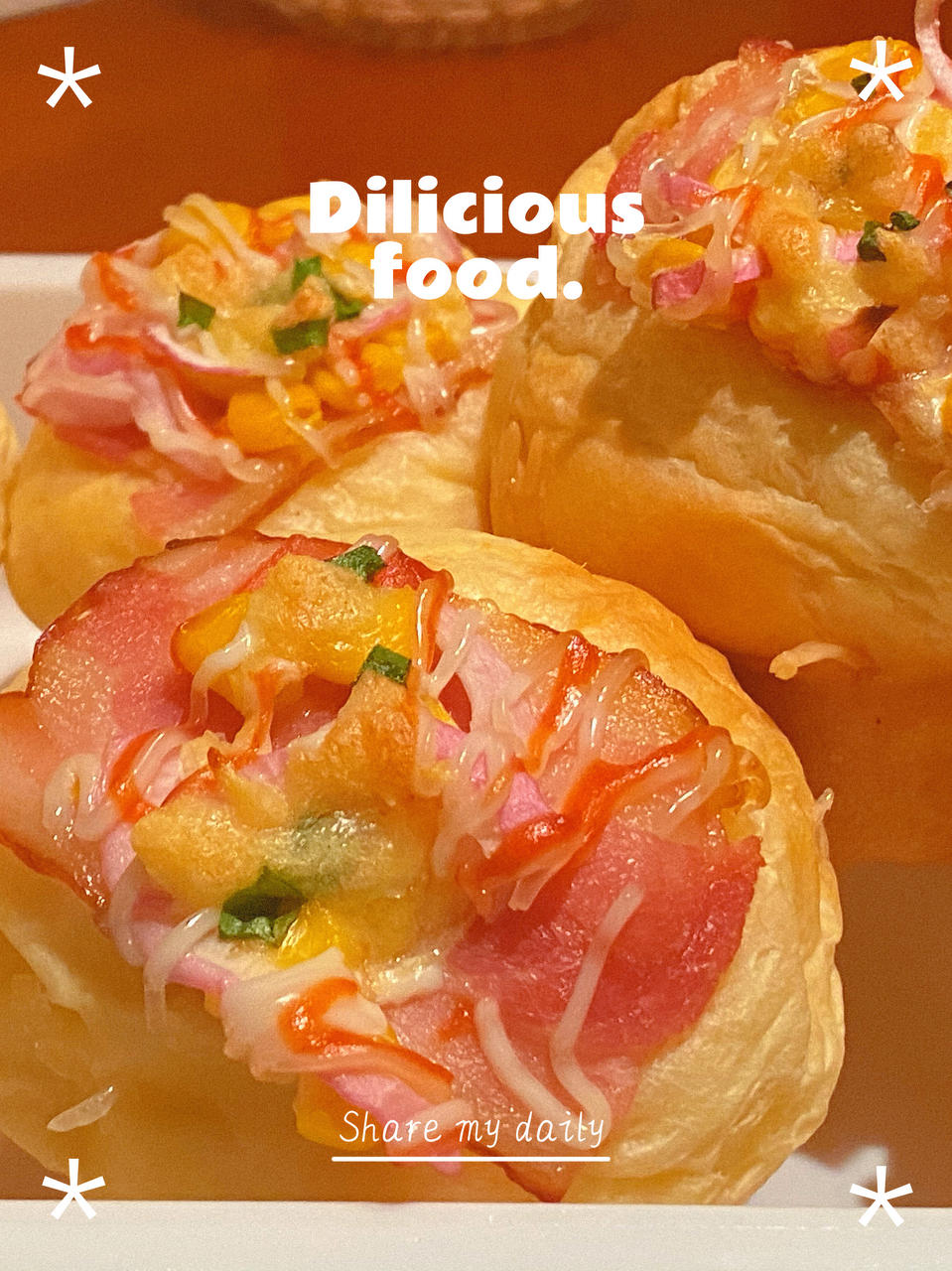 洋葱火腿片（培根）面包