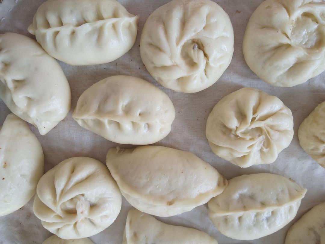 土豆豆角素包子