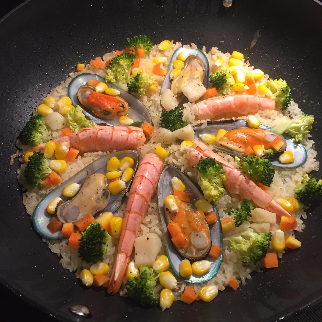 【曼食慢语】Seafood Paella 西班牙海鲜饭