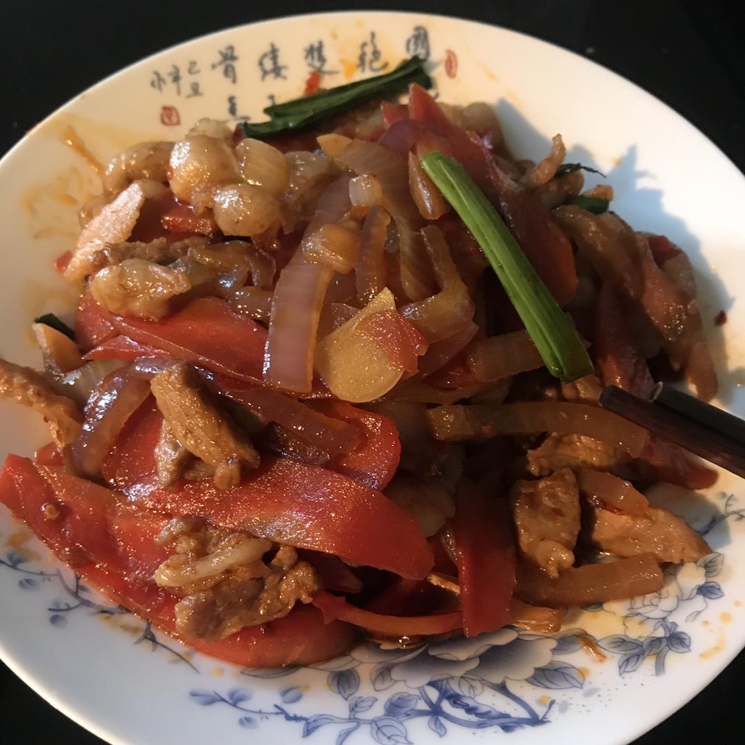 胡萝卜炒肉