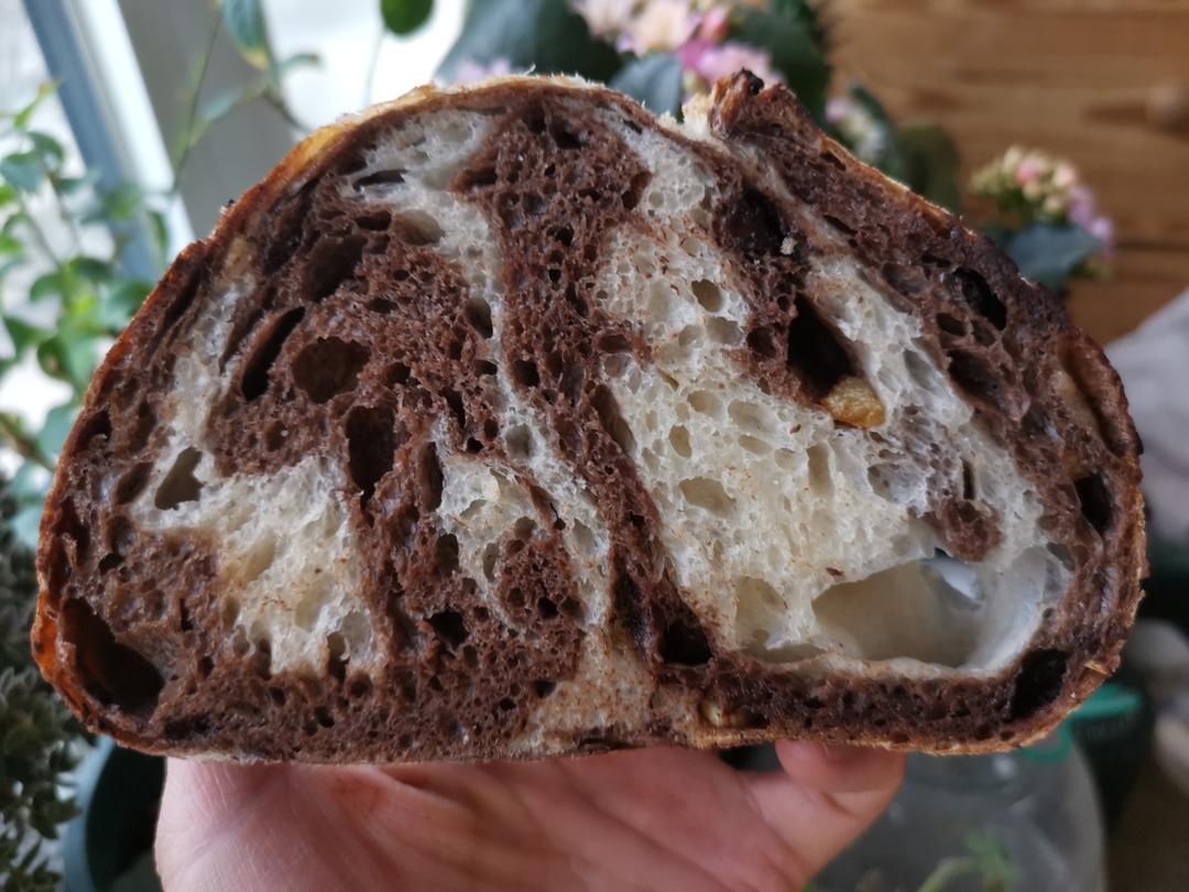 超详细视频教程-香橙巧克力双色欧包