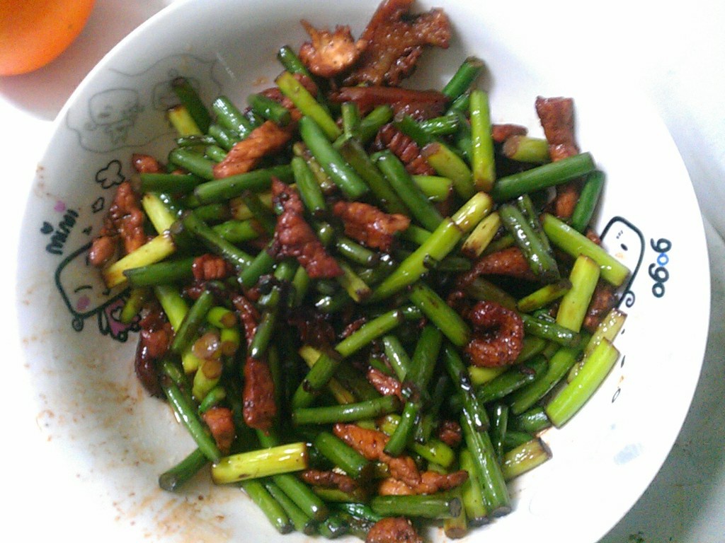 蒜苔炒肉