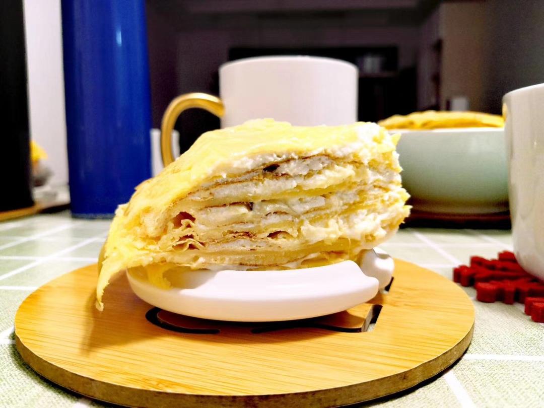 榴莲千层（超软糯蛋皮配方٩( ᐛ )و