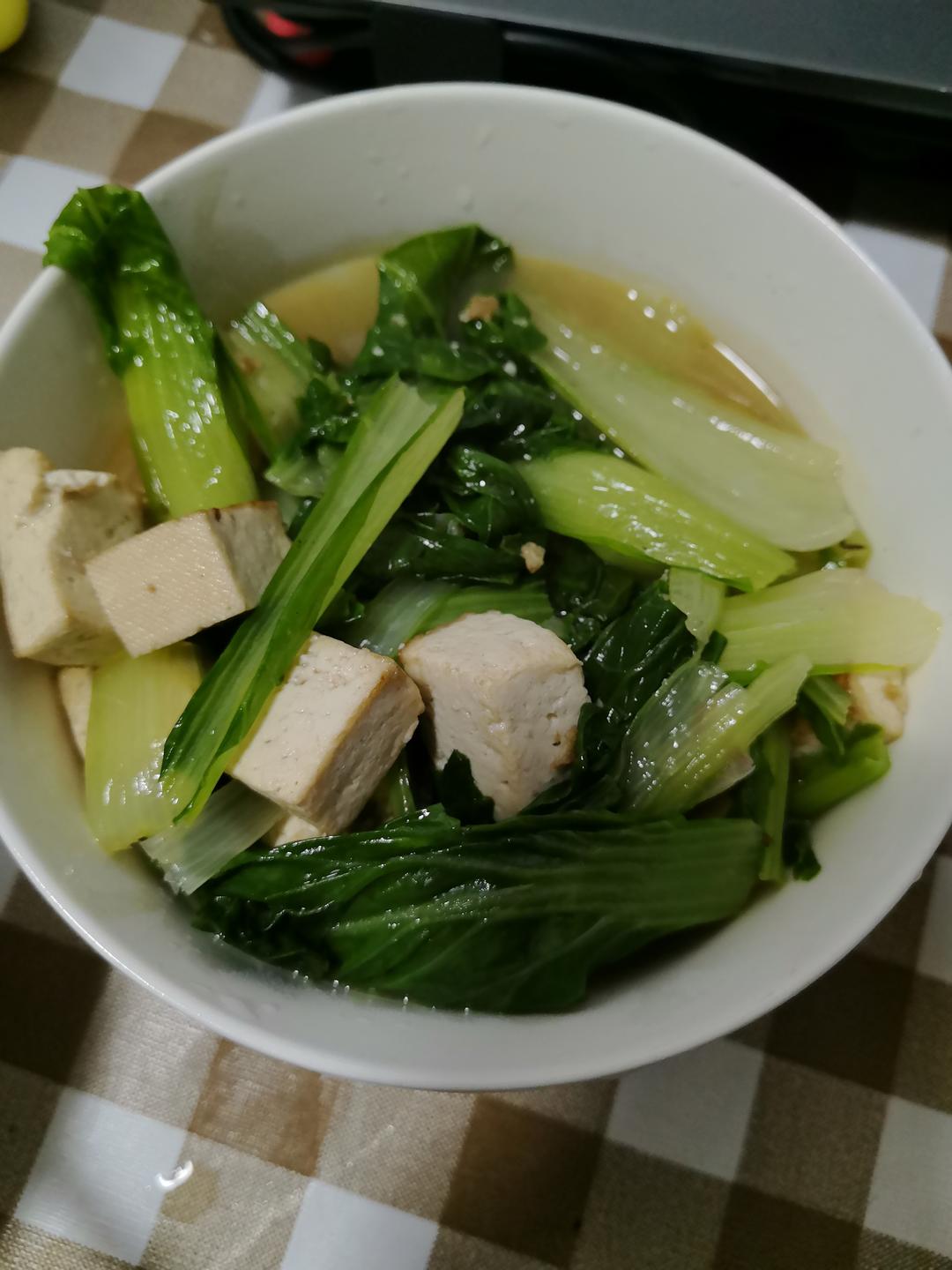 小白菜炖豆腐