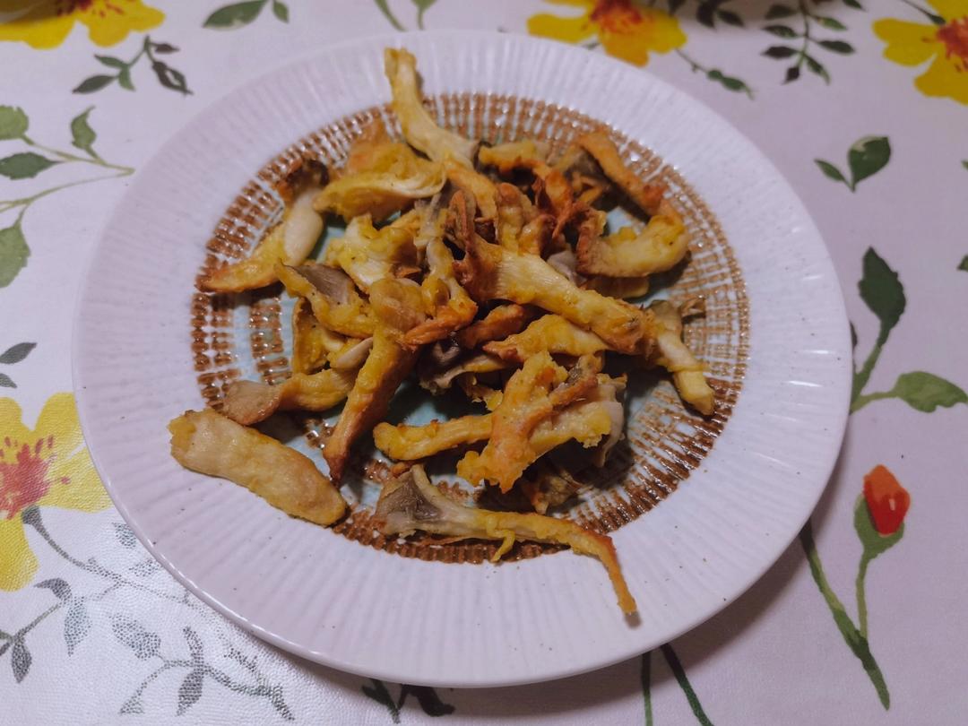 空气炸锅版：炸蘑菇（极其简单）