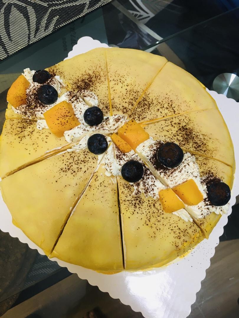 芒果千层蛋糕，100%成功告别煎皮无能