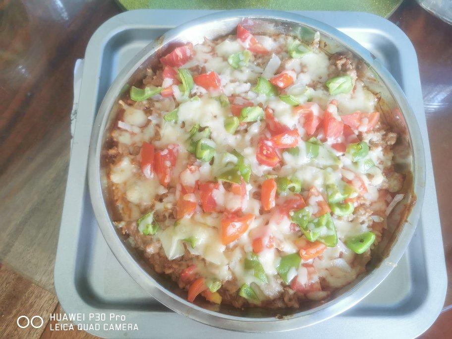 剩米饭的华丽转身-米饭披萨