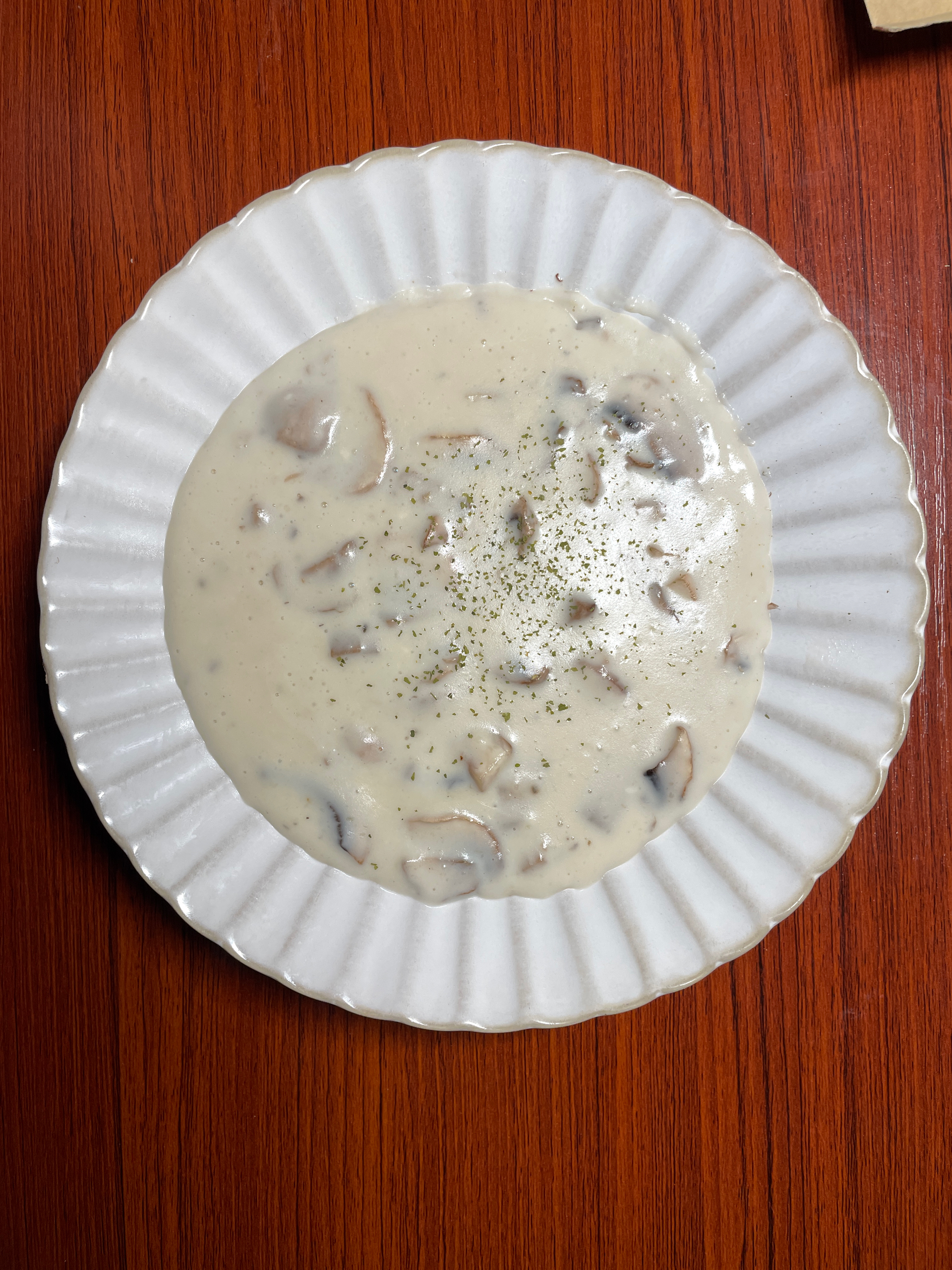 奶油蘑菇汤（简易版需要空气炸锅的做法