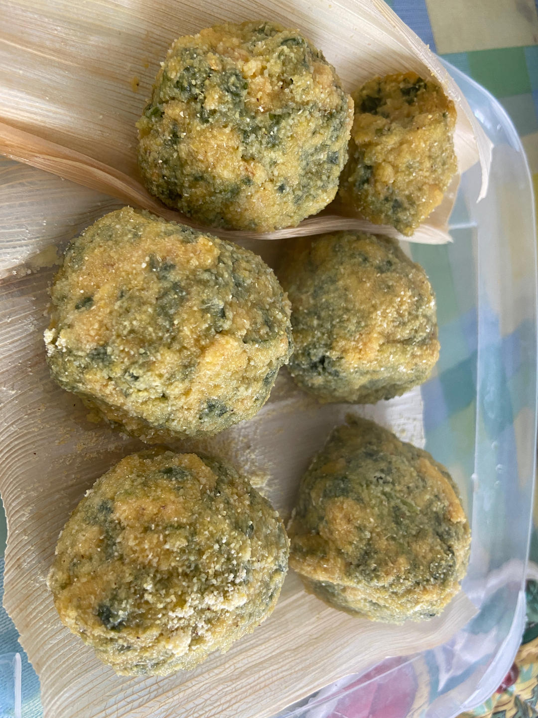低卡减肥#蒸玉米面野菜&菜团子（手残党也能轻松完成）