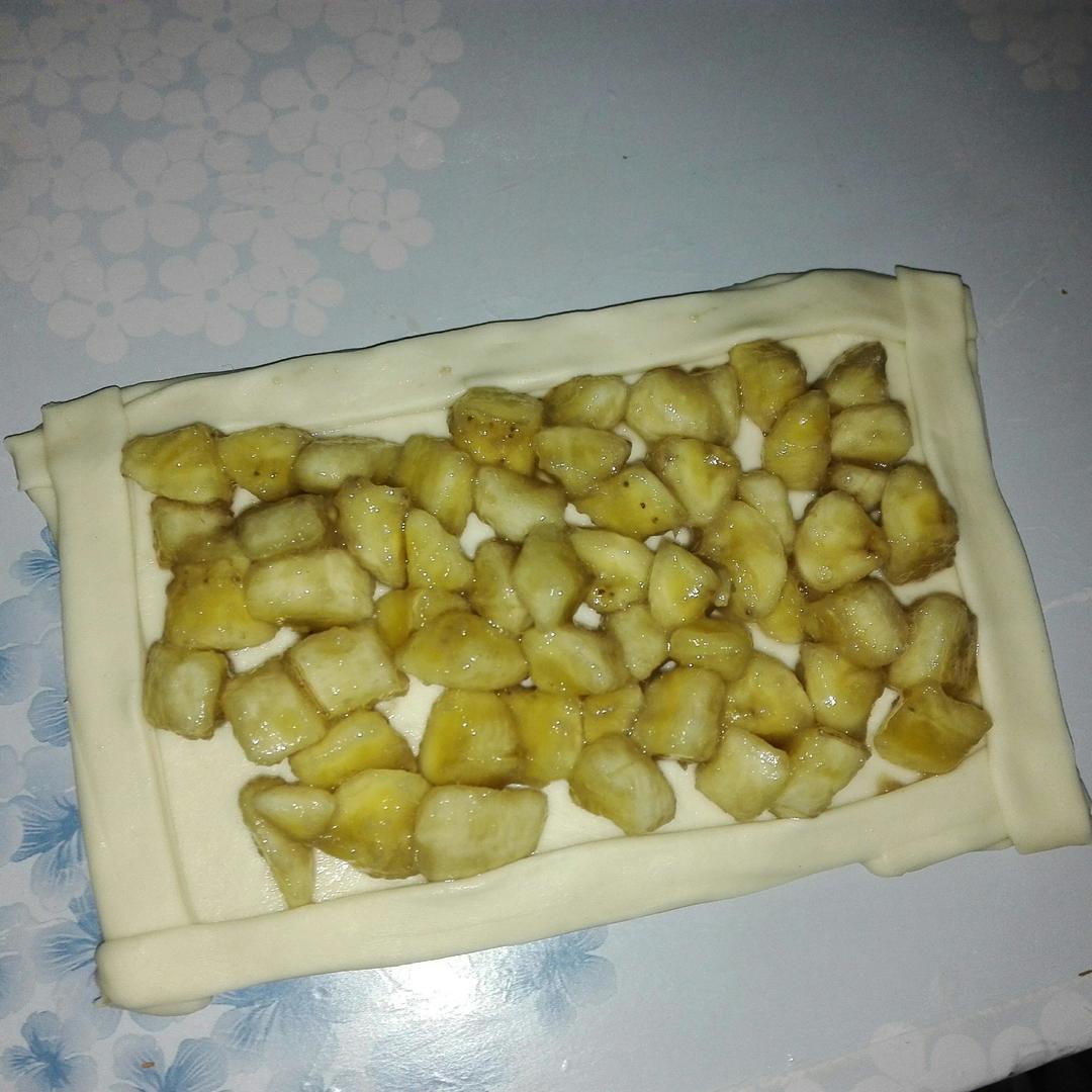 平底锅版香蕉派的做法 步骤7