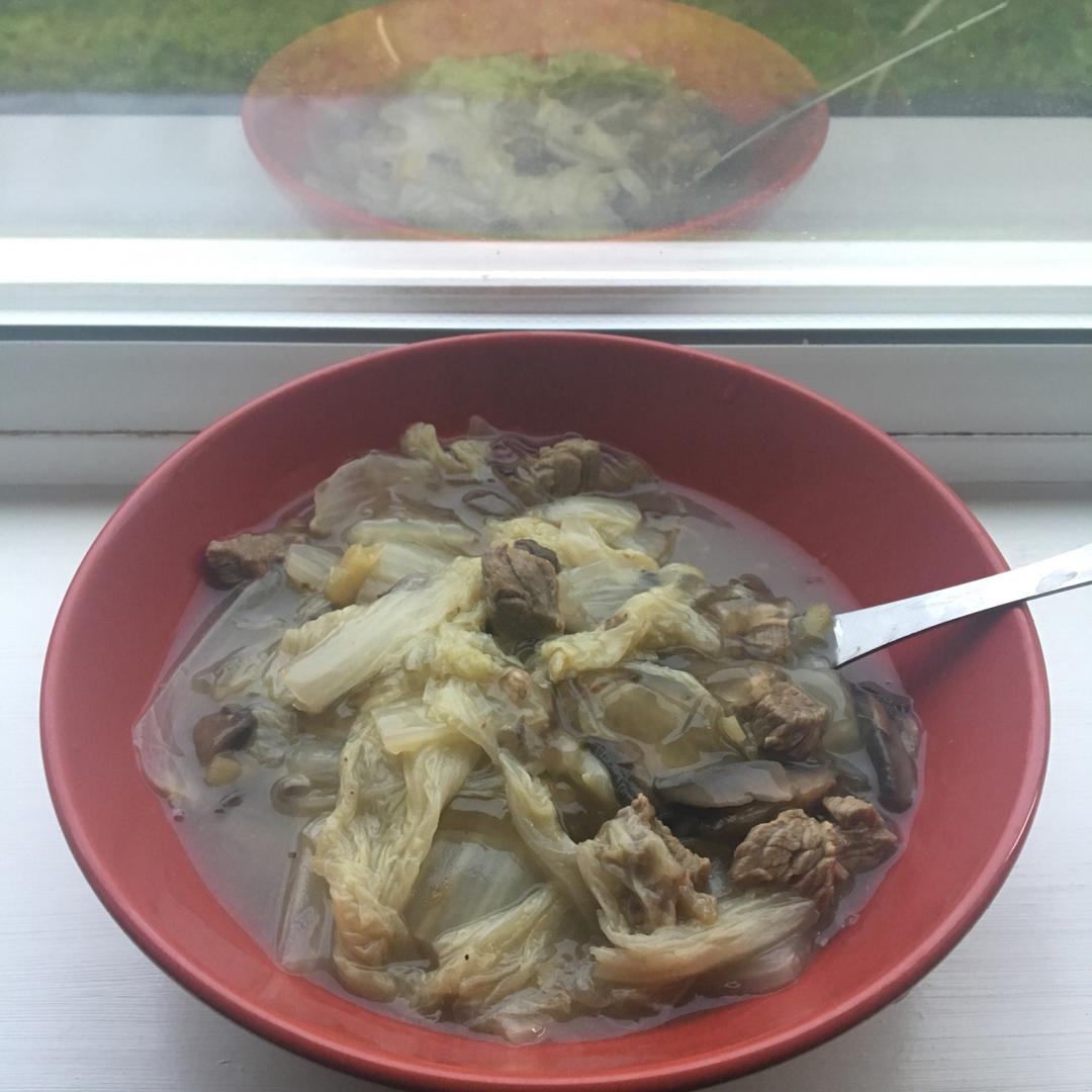 牛肉白菜炖粉条