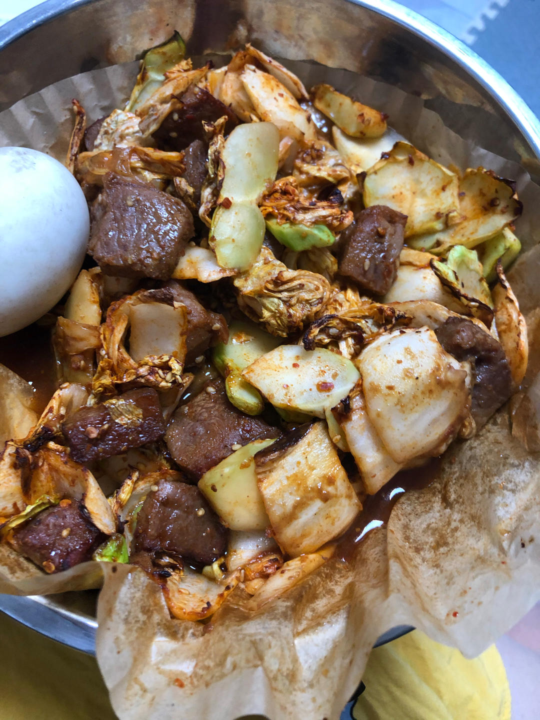 空气炸锅版牛排+蔬菜，健康减脂