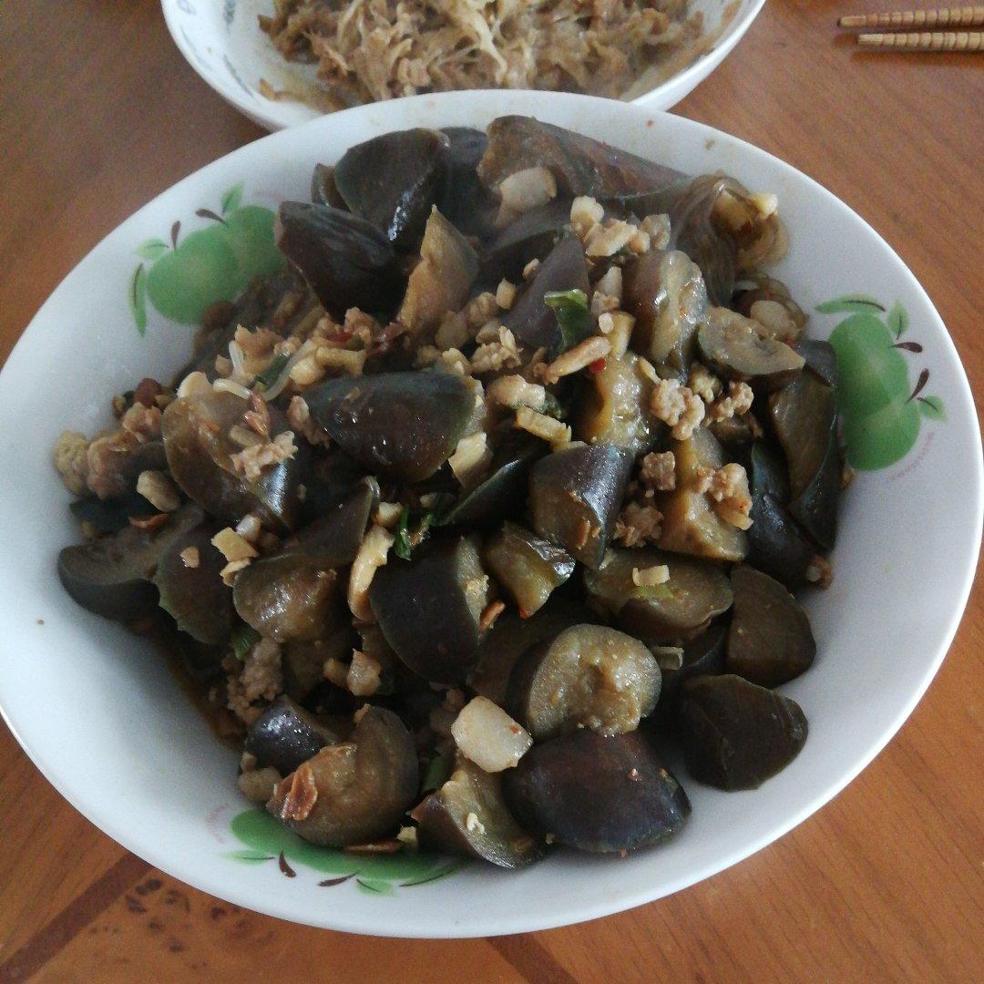 肉末茄子粉丝煲