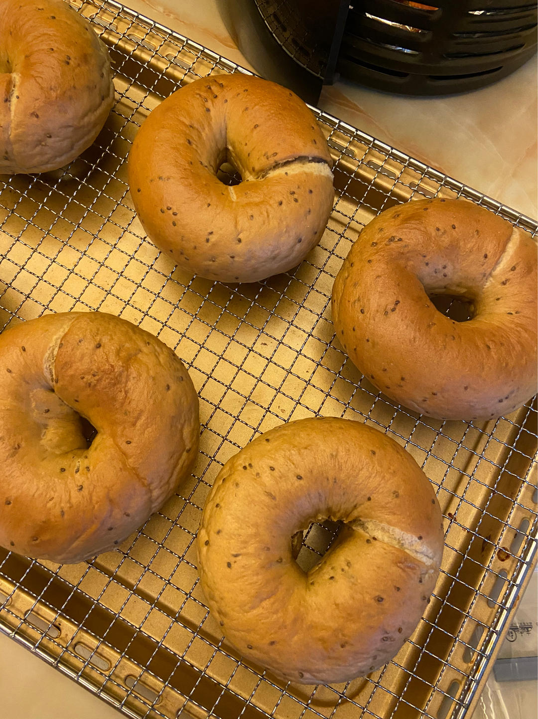 咖啡奇亚籽贝果